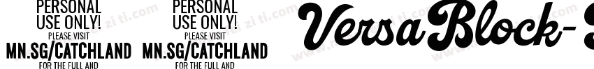 41 VersaBlock-Personal-Use-Only字体转换
